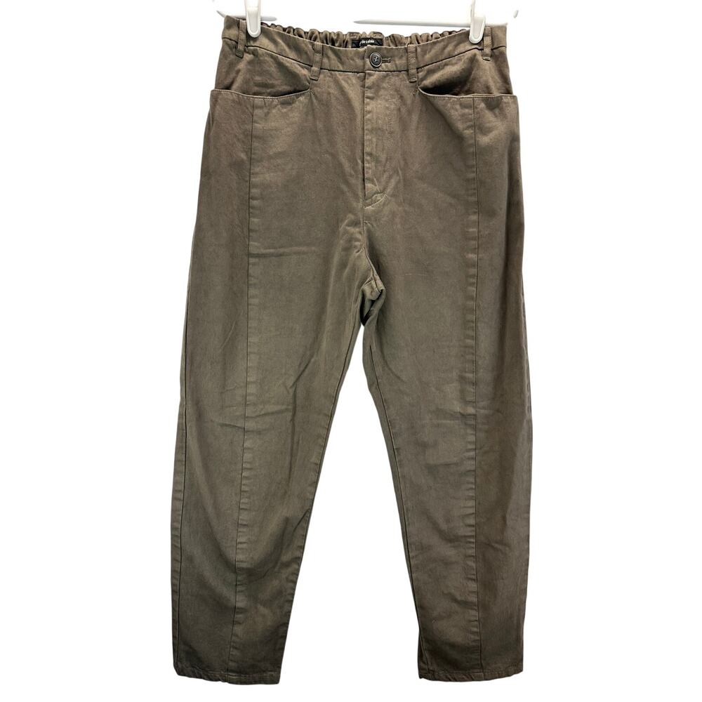 Pas De Calais Utility Trousers Japanese Front Seam Tapered Leg Taupe 40/8